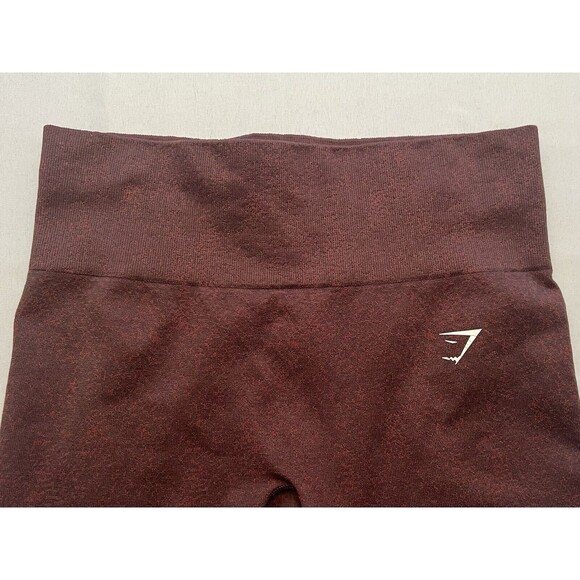 GYMSHARK Adapt Fleck Seamless Leggings Size Medium Chocolate Brown Athletic - Picture 4 of 10